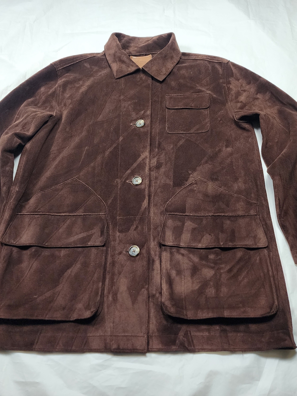 Lauren Ralph Lauren Dry Good Supply CO, Women's Faux Suede Leather Brown Size Me